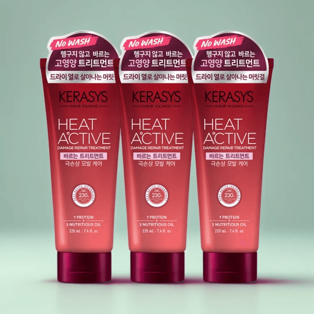 애경케라시스 바르는 트리트먼트 히트액티브 극손상 220m x3개 케라시스 히