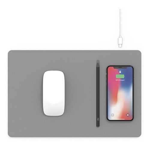 POUT)HANDS3 PRO 고속 무선 충전 마우스패드(더스트그레이/POUT-01101DG)