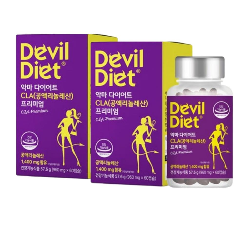 악마다이어트 단기간 DITE 20대 30대 40대 중년 복부 뱃살 하체 다이어트식품 60캡슐 2개