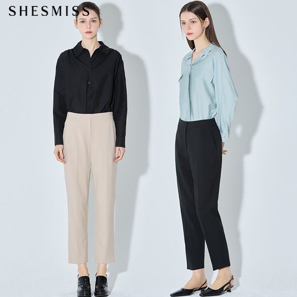 [쉬즈미스(SHESMISS)] 편안한 슬림핏 셋업 팬츠 (택가격: 138000원)