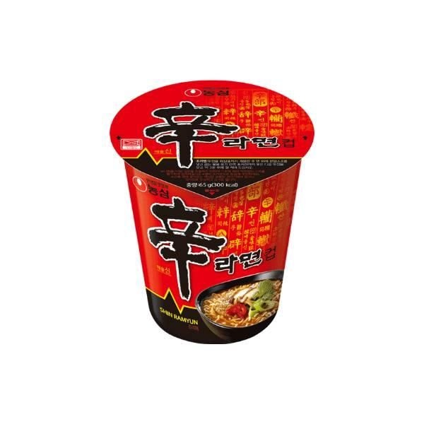 농심 신라면컵 65g 탕비실 캠핑라면 아이간식 존맛탱 해장 야식 얼큰한국물