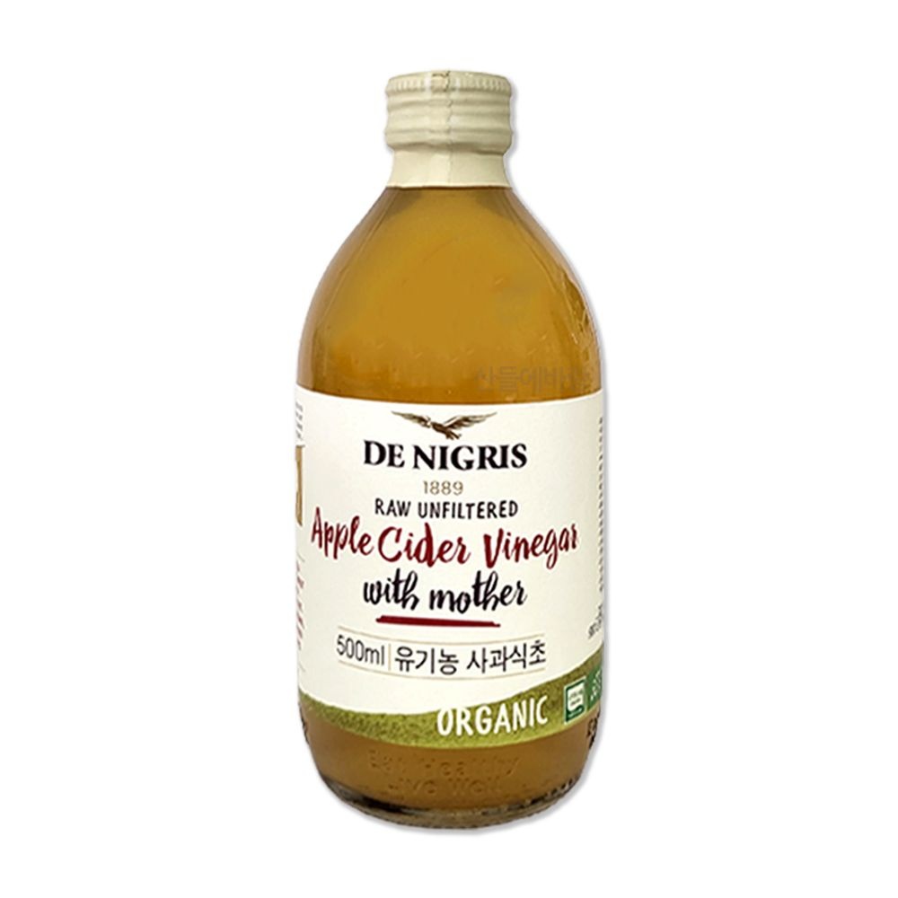 데니그리스 유기농 사과식초 500ml 애사비 애플사이다비니거 천연발효식초