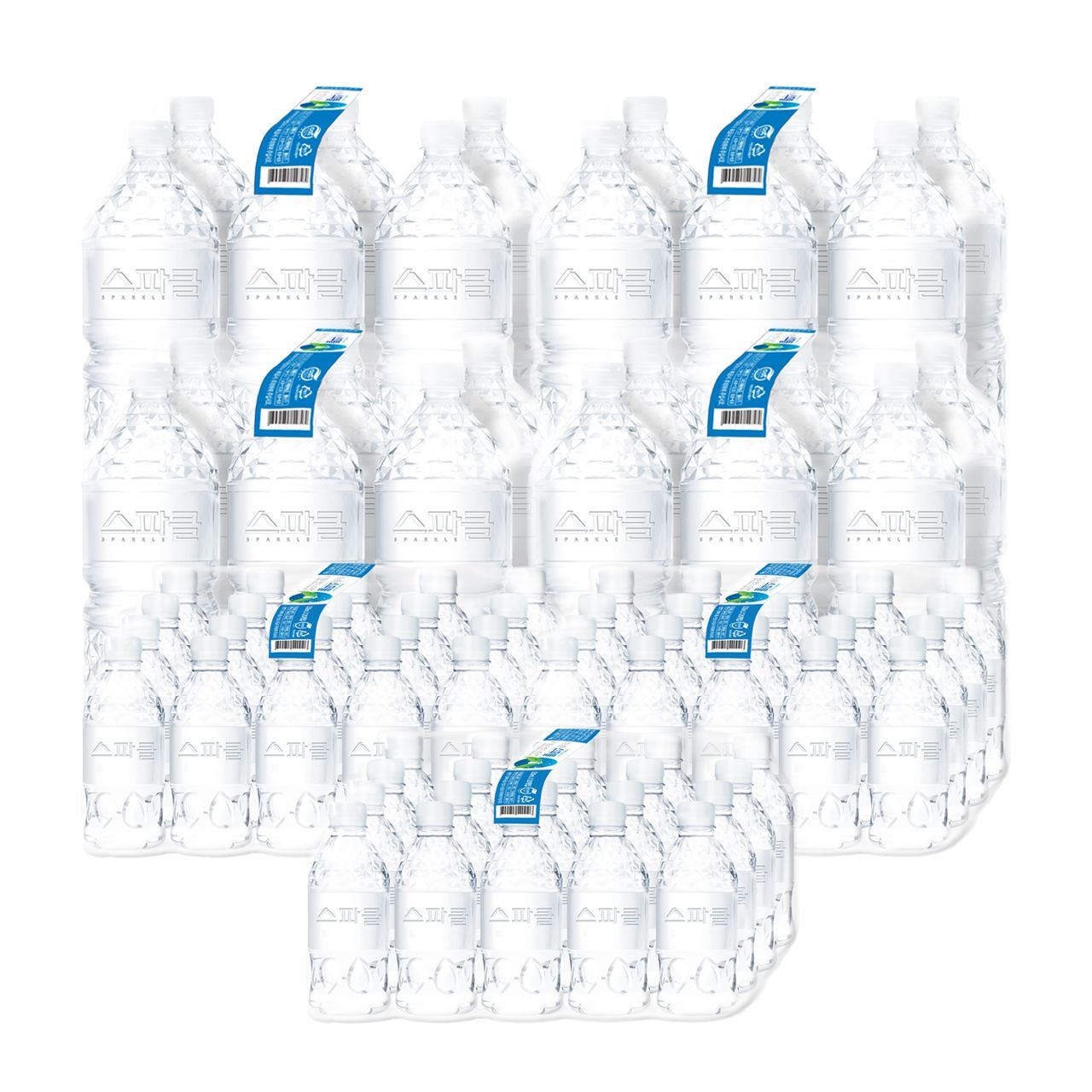 [롯데백화점] 스파클 [무라벨 빈병회수] 스파클 생수 2리터×24병+330ml×60병