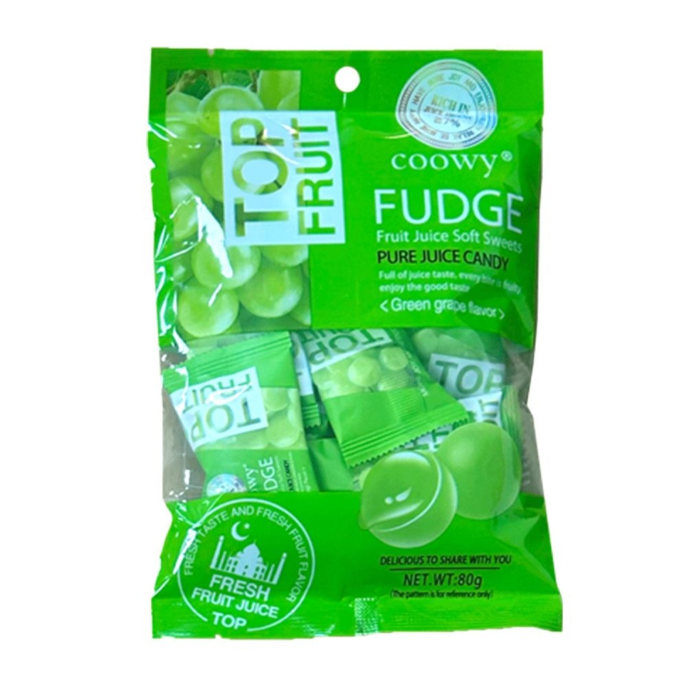 FWIAN HENGXIANG FOOD coowy 쿠위 베트남 탑젤리 탑후르츠 청포도맛 80g