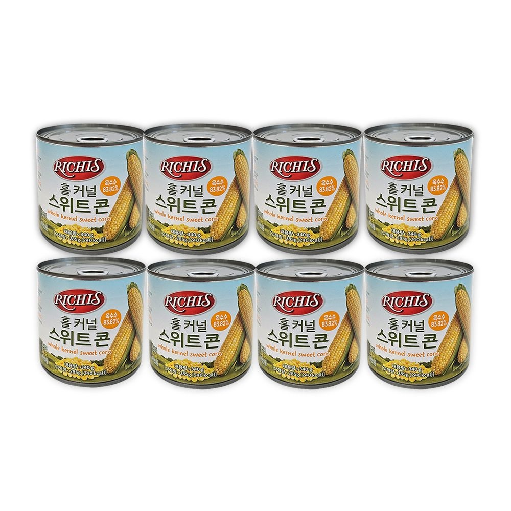 코스트코 리치스 홀커널 스위트콘 340g X 8개 옥수수콘 캔 통조림 샐러드