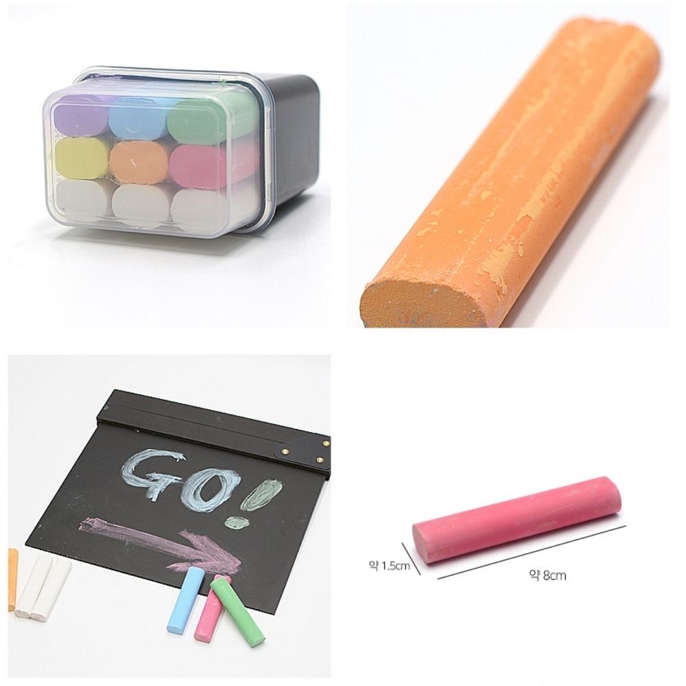 이케아코리아(유) 이케아 [이케아] 몰라 유치원 어린이 컬러 분필 9개입