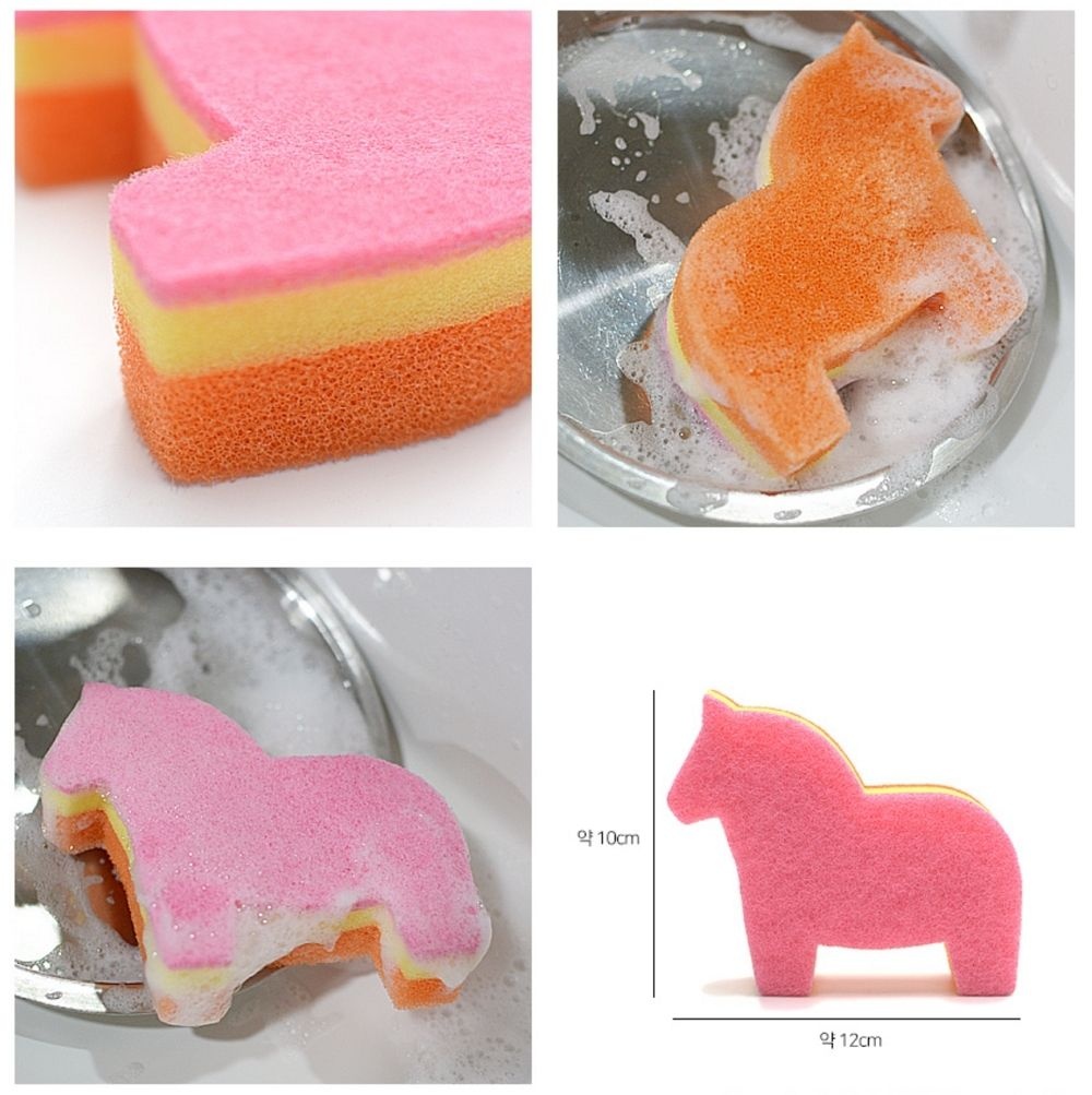 이케아 [이케아] 스나바카트 말모양 스펀지 수세미 1개입