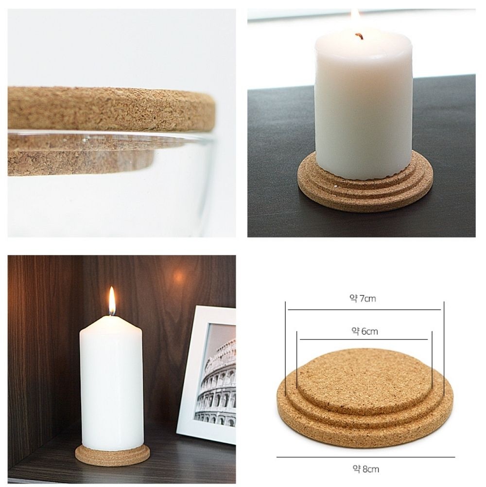 이케아코리아(유) 이케아 [이케아] 뢴스피레아 향초용 코르크 뚜껑 겸용 받침대