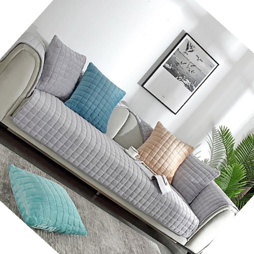 극세사 사각 퀼팅 논슬립 소파패드 쇼파 커버 덮개 깔개