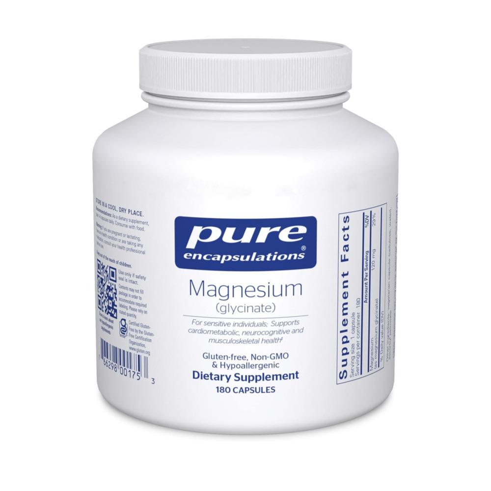 Pure Encapsulations [해외] 퓨어인캡슐레이션 마그네슘 글리시네이트 함유 180캡슐
