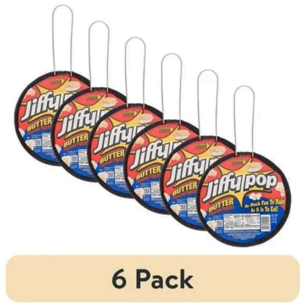 지피팝 버터맛 간편 팝콘 6개세트 JIFFY POP