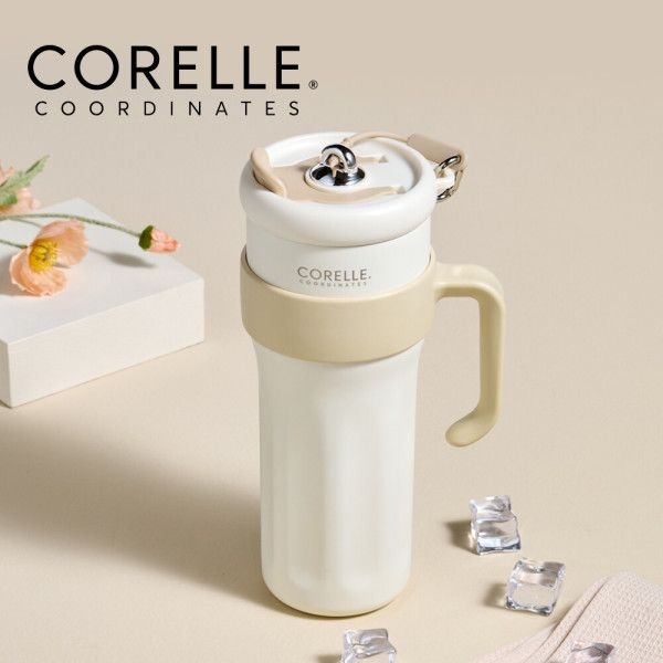 코렐 코디네이츠 코렐 텀블러 더블벤티 1.25L 진공 보냉 보온 대용량 손잡이 빨대 텀블러