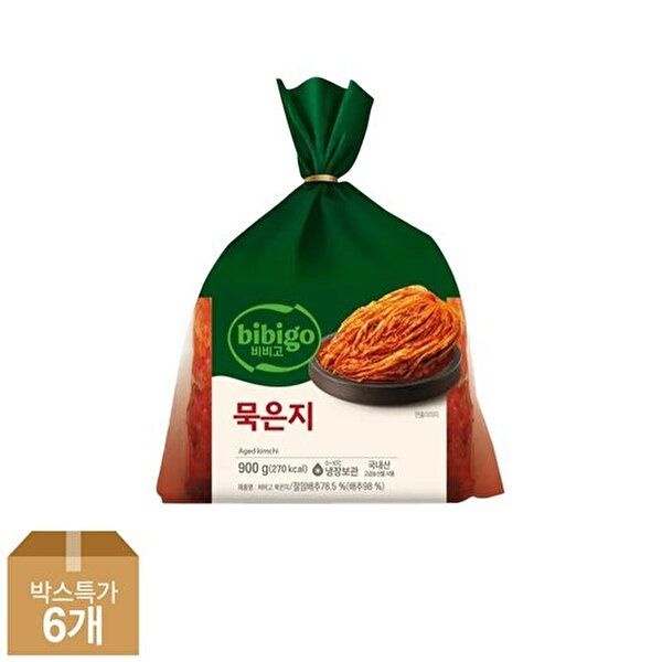[하프클럽/CJ제일제당]비비고 묵은지 900g x6개