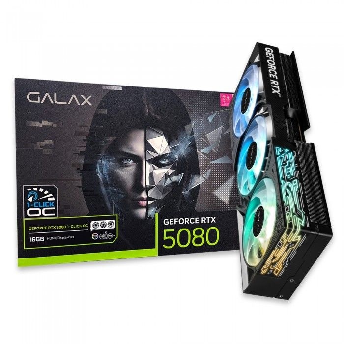 갤럭시 GALAX 지포스 RTX 5080 BLACK OC D7 16GB VGA 그래픽카드