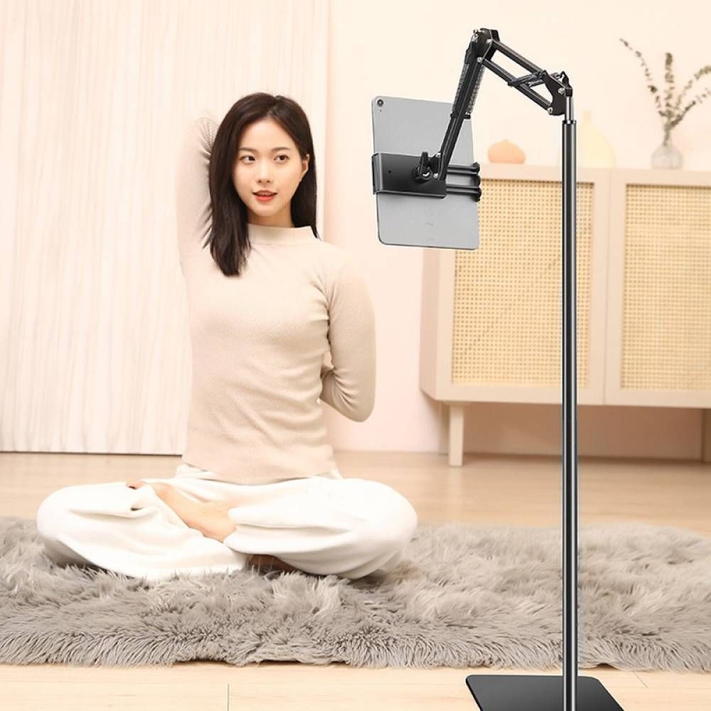 태블릿 거치대 175cm 스탠드 시청 꿀휴식 누워서폰보기 불금 이동식휴대폰 침대 주방핸드폰