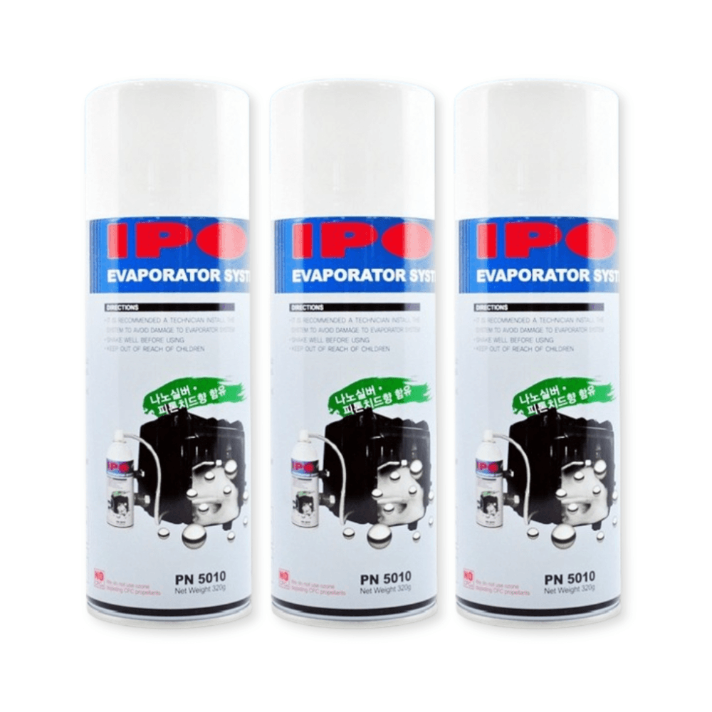 IPO 에바크리너 차량용 청소용품 에어컨 히터 냄새탈취제 320g 3개