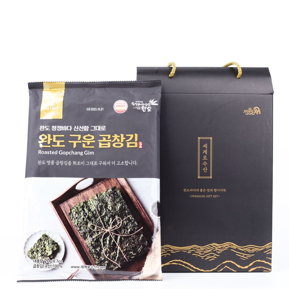 무조미 구운 완도 곱창김 선물세트 20gx8봉
