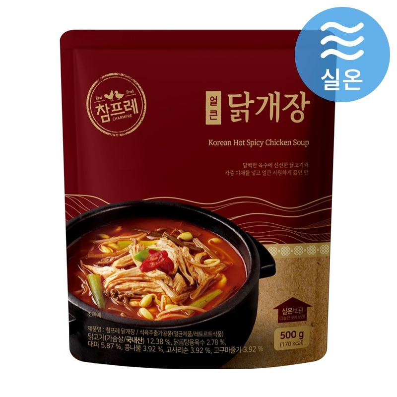 참프레 동물복지 얼큰 닭개장 500g