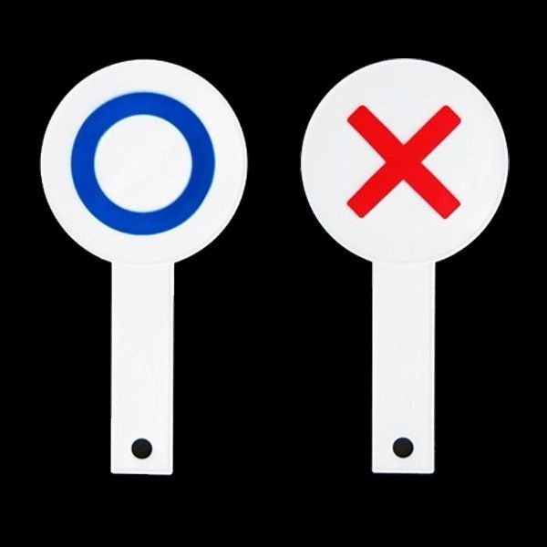 OX퀴즈 즐거운 게임 소품 OX 팻말 5개입 양면 게임 놀이 행사 이벤트