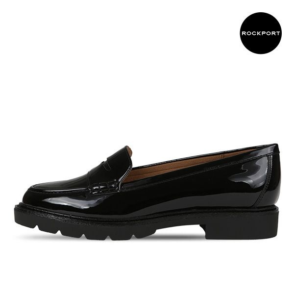 [오늘출발] 락포트 케이시 페니 페이턴트 여성 로퍼 구두 블랙_CI8735
