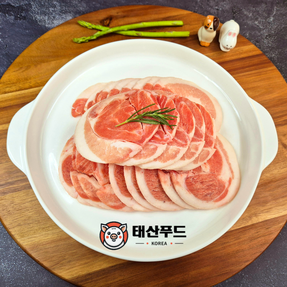 [태산푸드] 국산 김해 돼지 뒷고기 특수부위  300g 뽈항정살 꼬들목살 뽈살 관자살 꽃대패