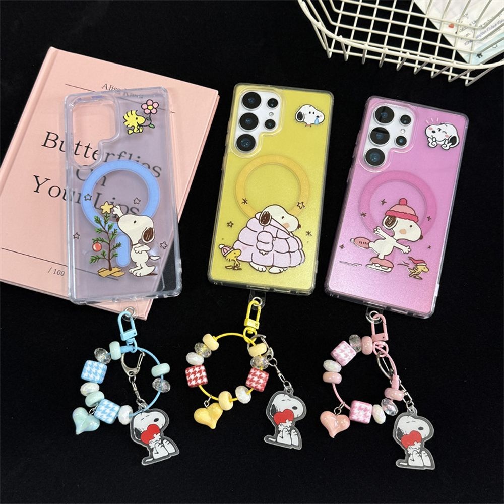 [마모르]바둑이 캐릭터 키링 맥세이프 호환 갤럭시 S25 S24 플러스 울트라 케이스