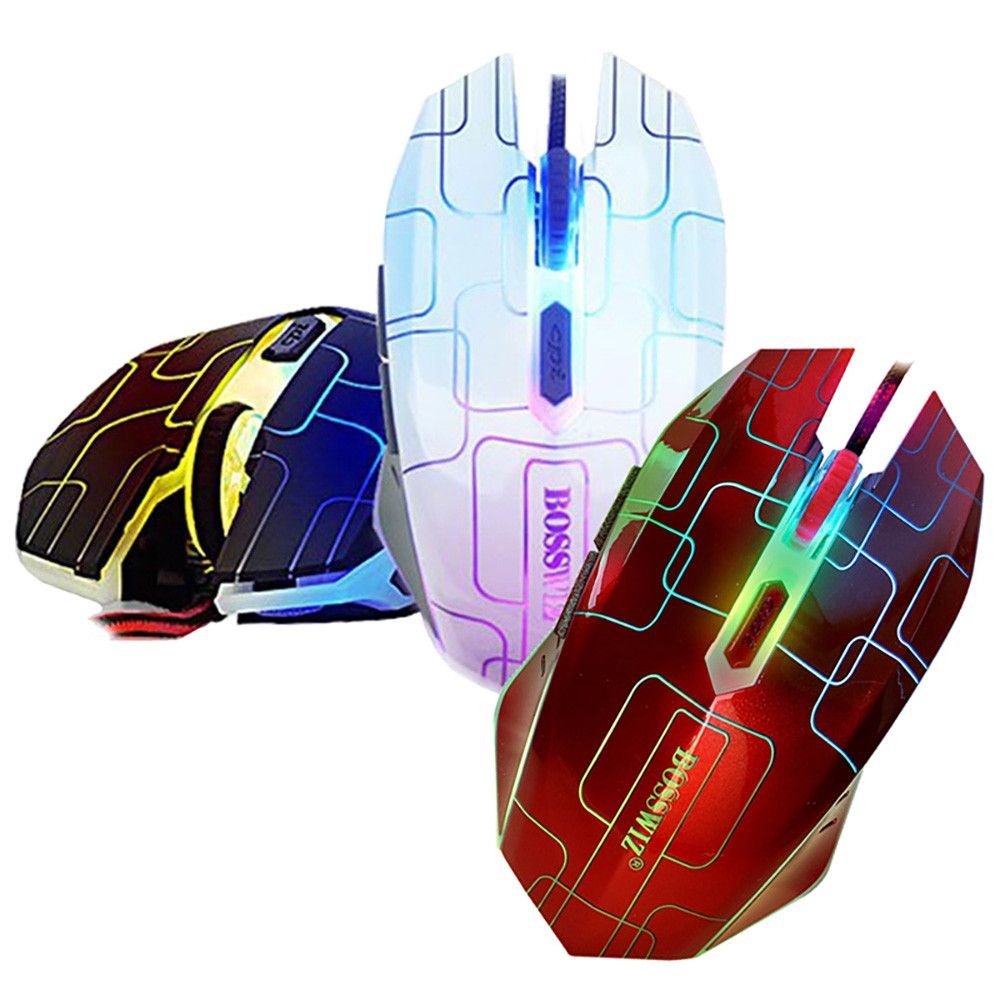 보스위즈 보스위즈 게이밍마우스 BM-326 무선마우스 업소용 LED 6버튼 DPI 4단계 변환