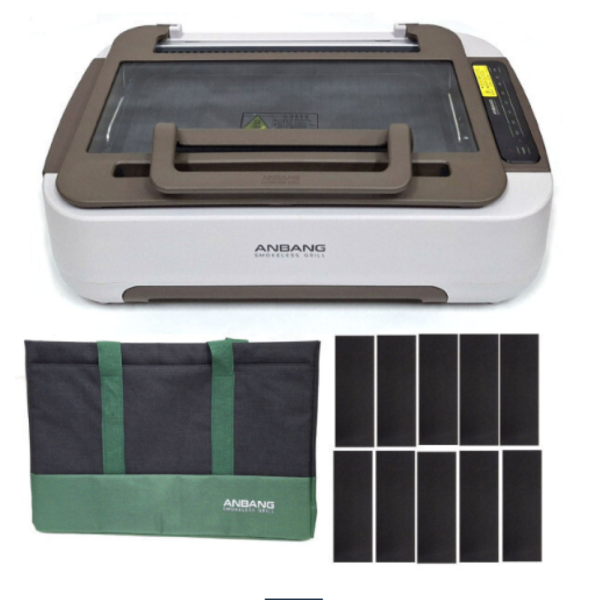 안방 [NEW 안방그릴] 연기+냄새+기름잡는 안방 전기그릴 울트라 시즌6 (+전용가방+전용필터10개)