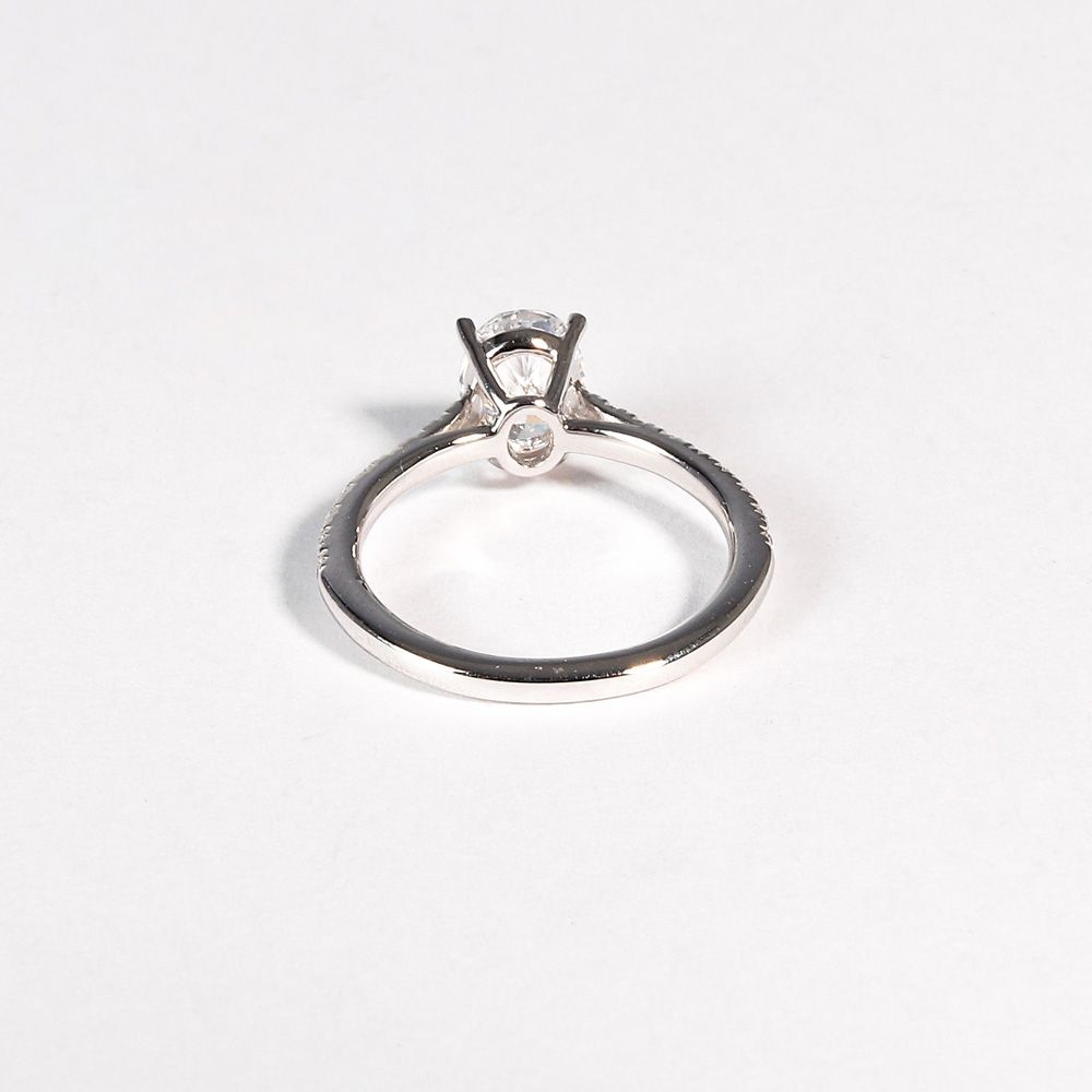 오벌 컷 랩 다이아 반지 IGI 1캐럿 4프롱 프로포즈 여자 친구 예물 기념일 생일 선물, image size:1000x1000