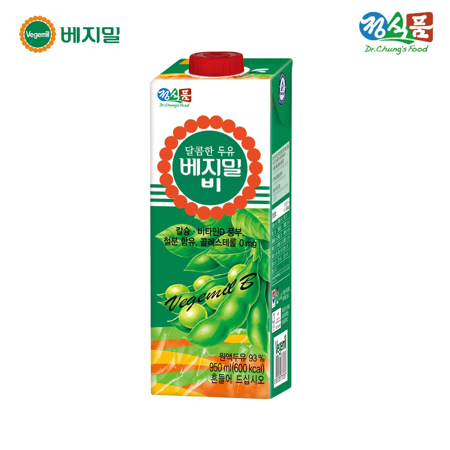 베지밀 [정식품o]달콤한 베지밀 B(비) 두유 950mlx12팩