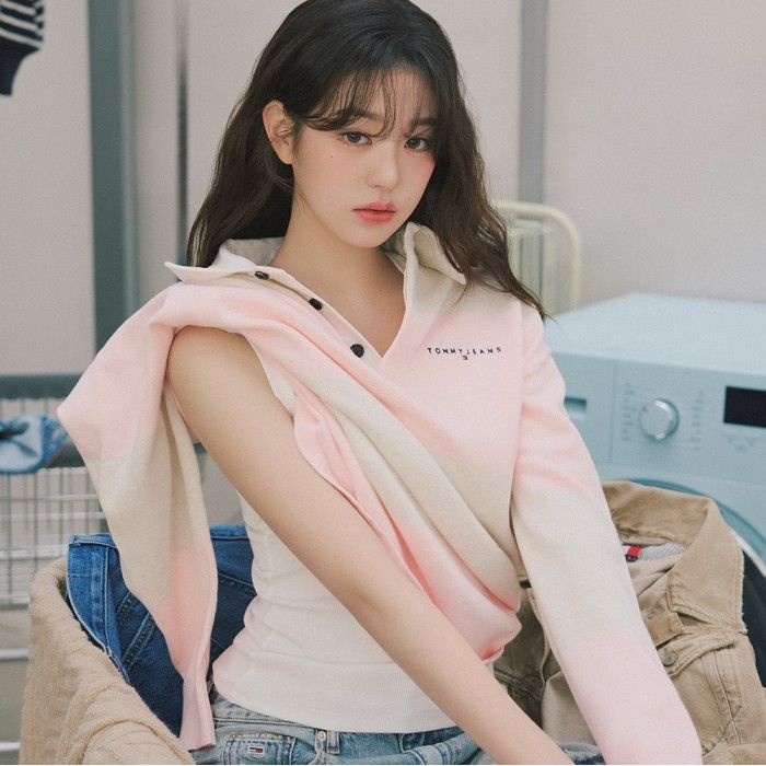 [라스트60%][공식] 릴랙스 스트라이프 럭비 스웨터 T32F1KTO20TMT10D3 (정상가:189,000원)