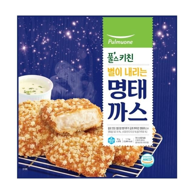 풀무원 별이 내리는 명태까스 1.1kg 캠핑 홈파티 술안주 어린이반찬 혼밥 자취 간식