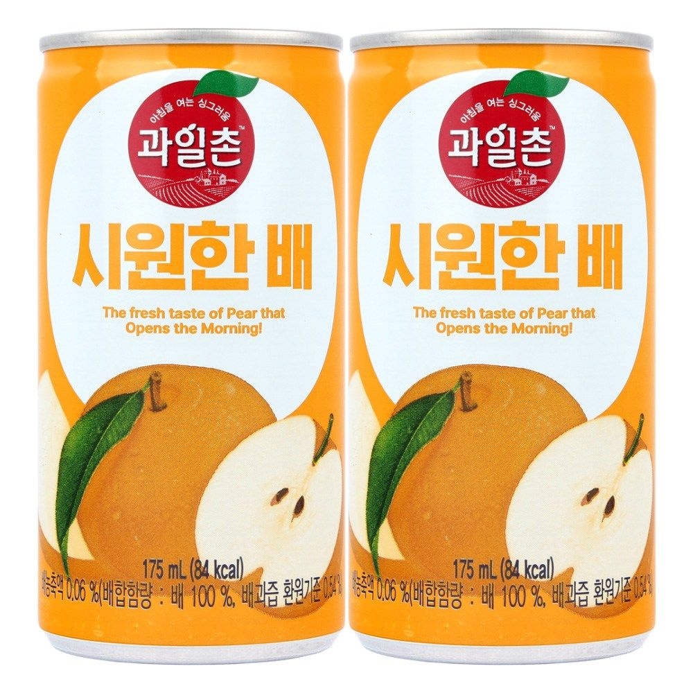 해태 과일촌 시원한 배 175ml 90캔
