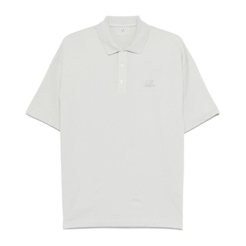 CP컴퍼니 라이트 블루 코튼 폴로 셔츠 18CMPL320A 110396G800