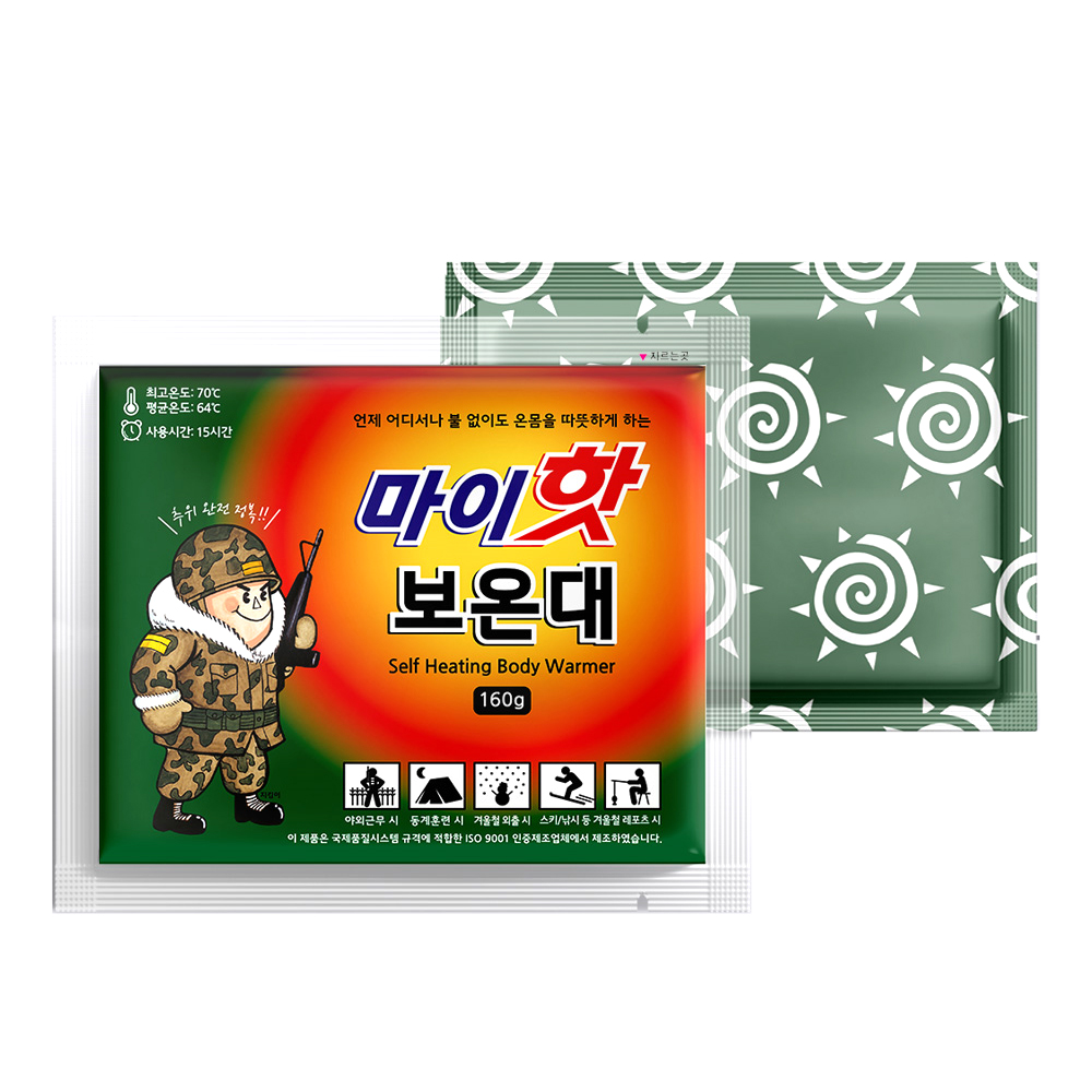 마이핫 [국내최신제조] 마이핫 보온대 핫팩 160g 30팩 다봉산업 군용핫팩/낚시/스키
