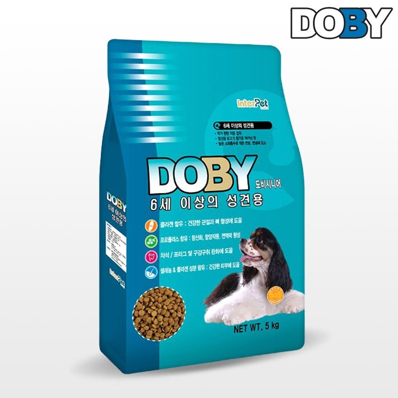 도비 시니어 항산화 노화예방 강아지 사료 5kg 칼슘 피모건강 관절건강 면역력