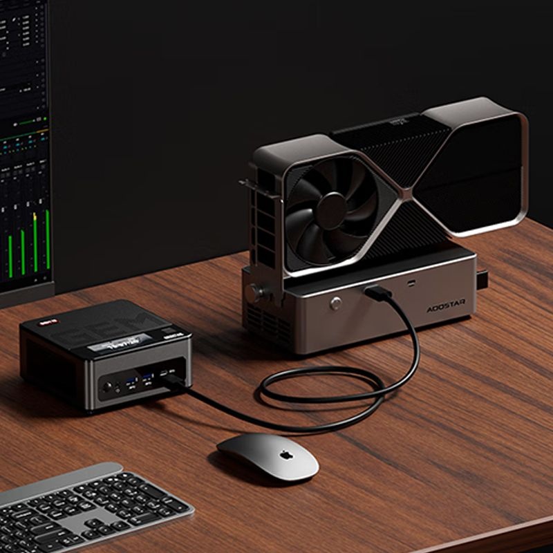 AOOSTAR [해외] AOOSTAR AG01S/AG02S 외장 그래픽카드 도크 스마트 허브 OCulink포트 800W내장전원 TGX지원