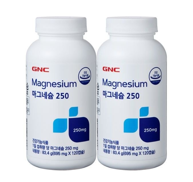 [롯데백화점] GNC [GNC] 마그네슘 250 (120캡슐)X2EA/8개월분