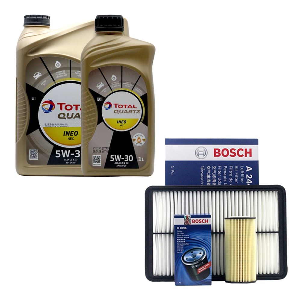 [오늘출발] 토탈 올뉴K7 3.0 가솔린 엔진오일 토탈쿼츠 이네오넥스 5W30 7리터 보쉬 오일필터 에어필터