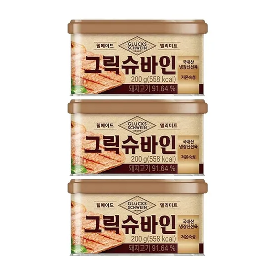 삼립 그릭슈바인 캔햄 200gX5캔/8캔