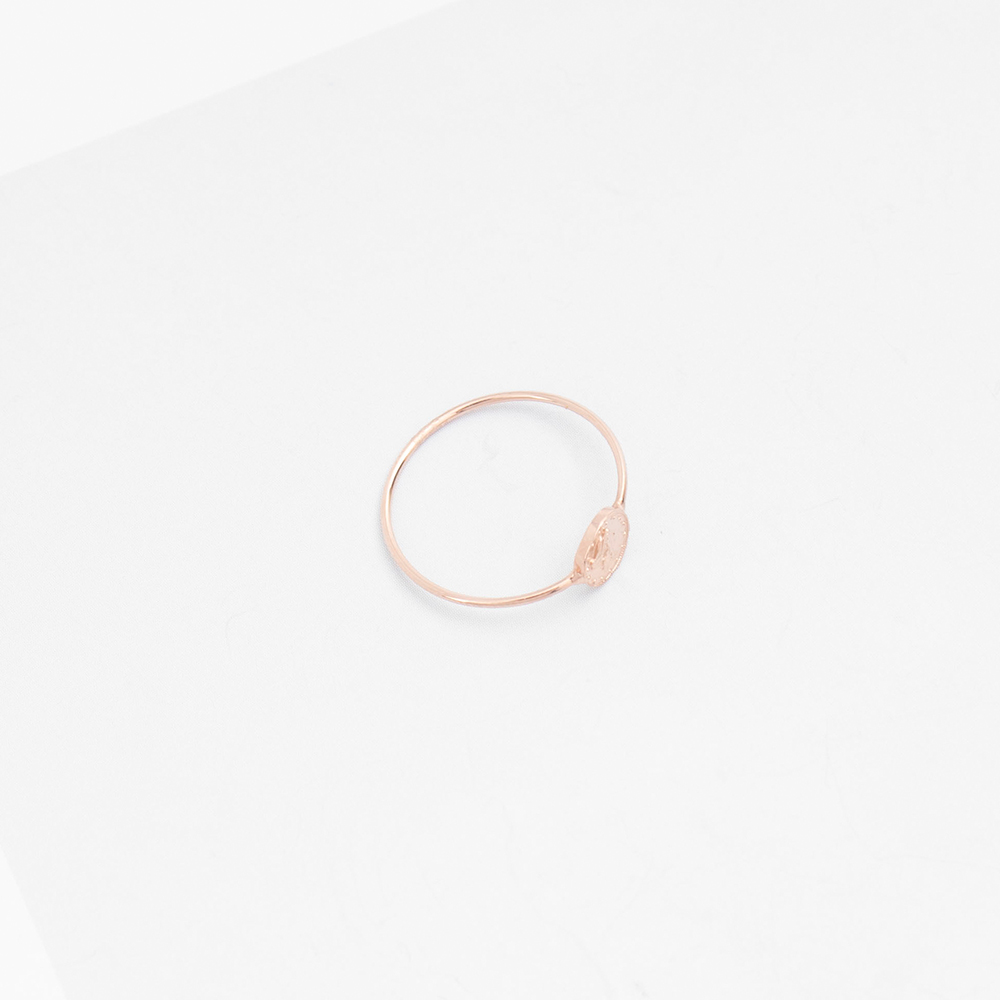 18k 하이브 코인 반지