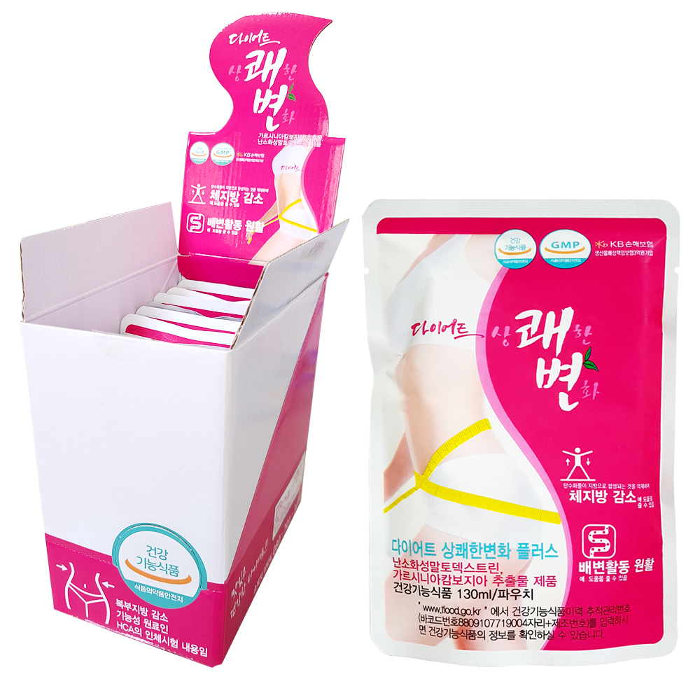 쾌변 다이어트 상쾌한변화 플러스 130ml x 10개 /  체지방감소 숙변제거 배변활동 원활 도움