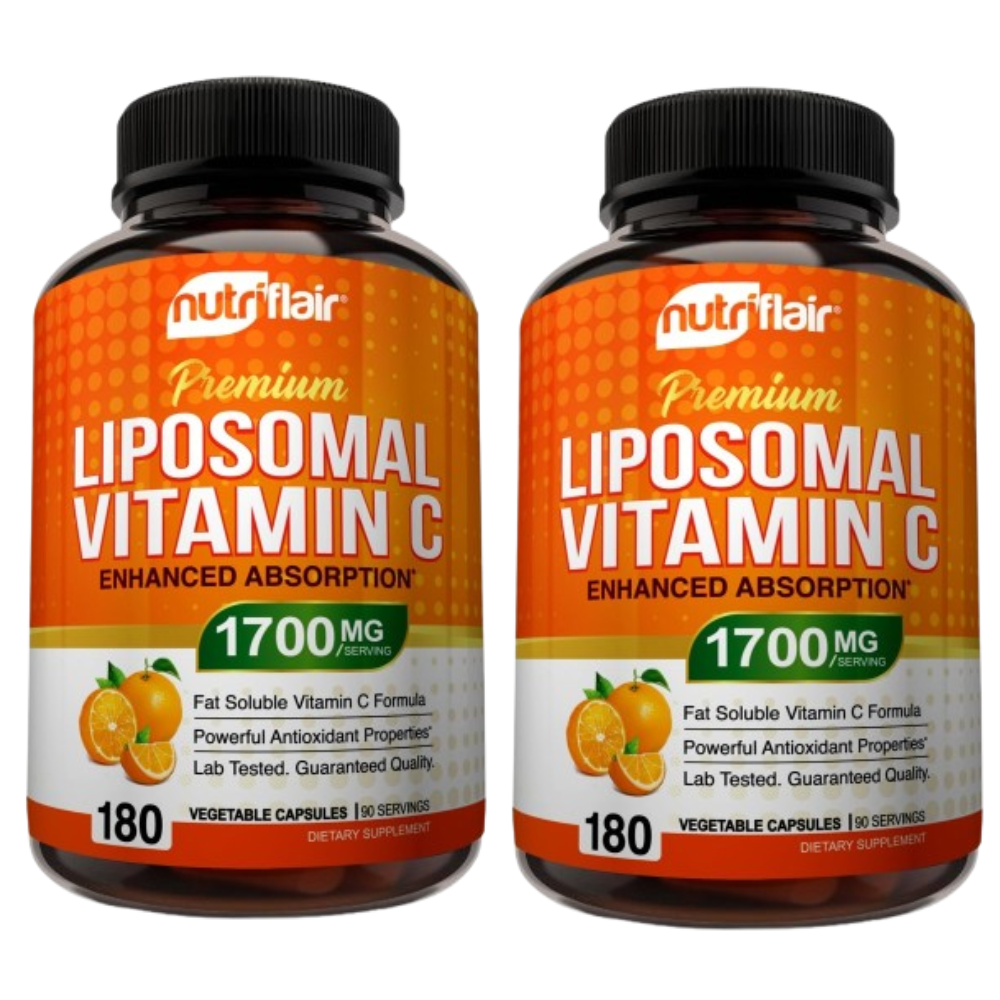 [해외] 뉴트리플레어 리포좀 비타민C 1700mg 180캡슐 2병 리포조말 리포솜 비타민씨