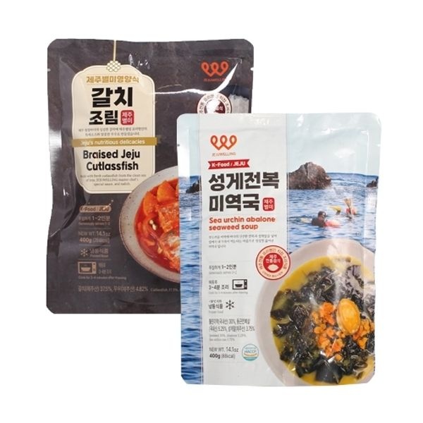 제주웰링 갈치 조림 1개+성게전복 미역국 1개