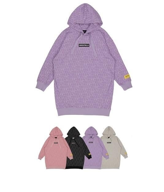 빈트릴 [모다아울렛][빈트릴][모다천안아산점][빈트릴] 여성 모노그램 오버핏 후드 원피스 (4컬러) BA213OP002_CA 천안아산점