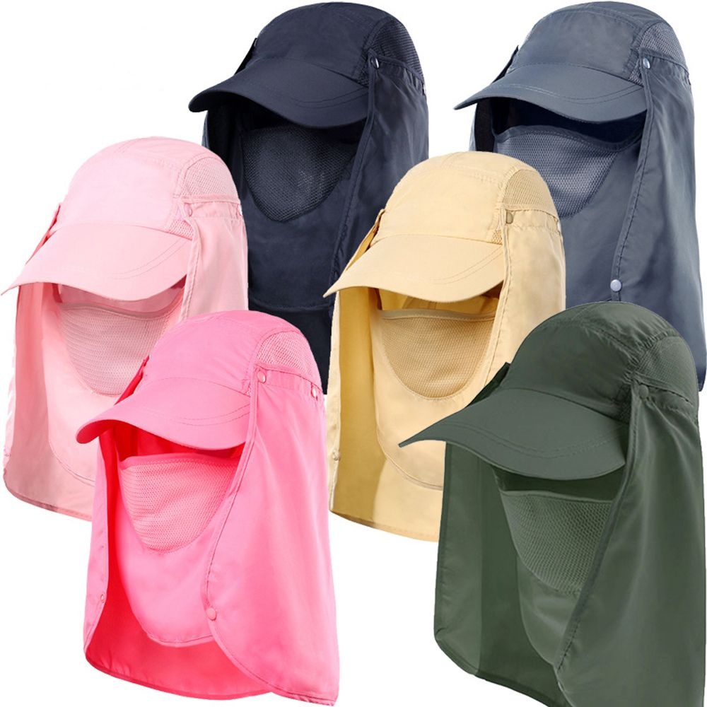 (현대Hmall) 에코벨 4단 자외선차단 캡 모자/매쉬 마스크 햇빛가리개 등산