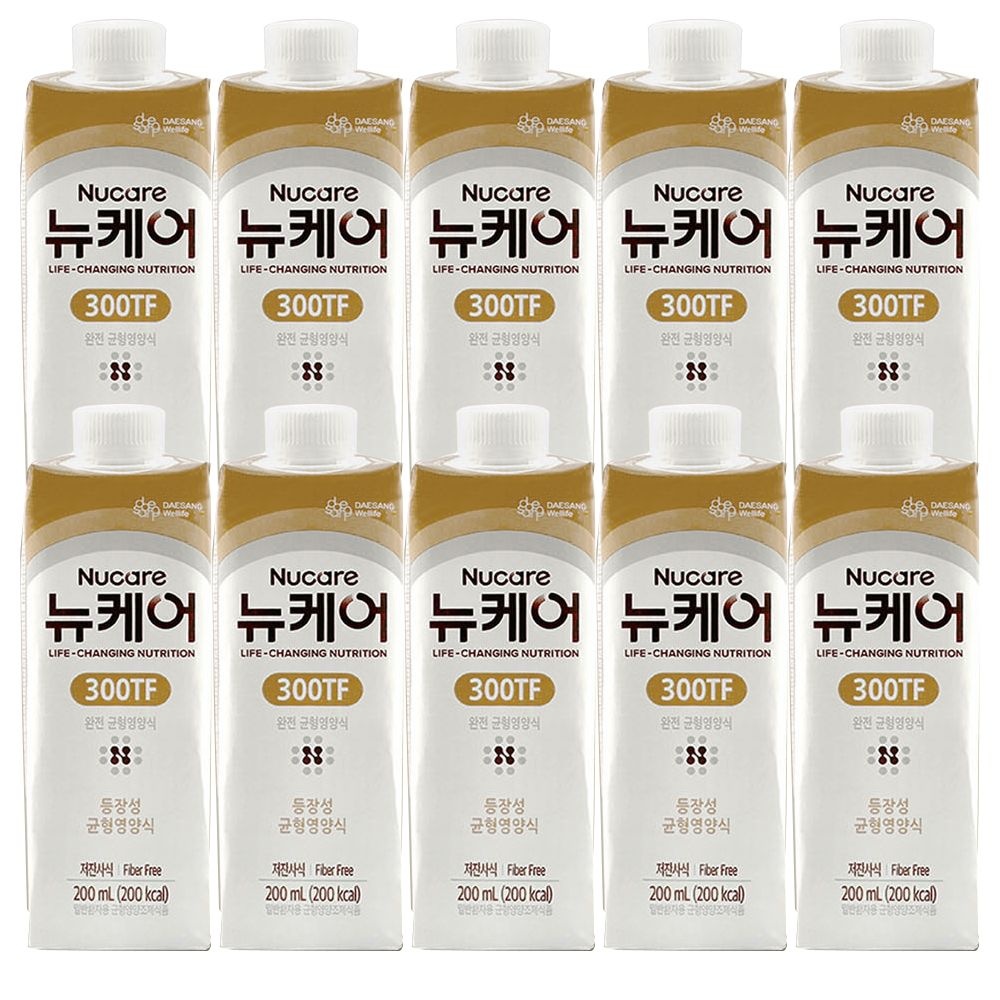 대상라이프사이언스 뉴케어 300TF 200ml x 10개 환자식 아침 식사 부모님 식사대용식 환자 경관식 H