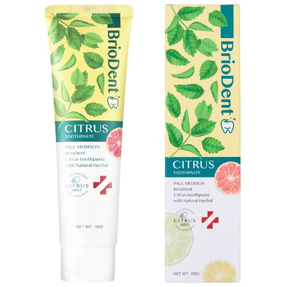 폴메디슨 브리오덴트 시트러스 민트 치약, 150g, 1개