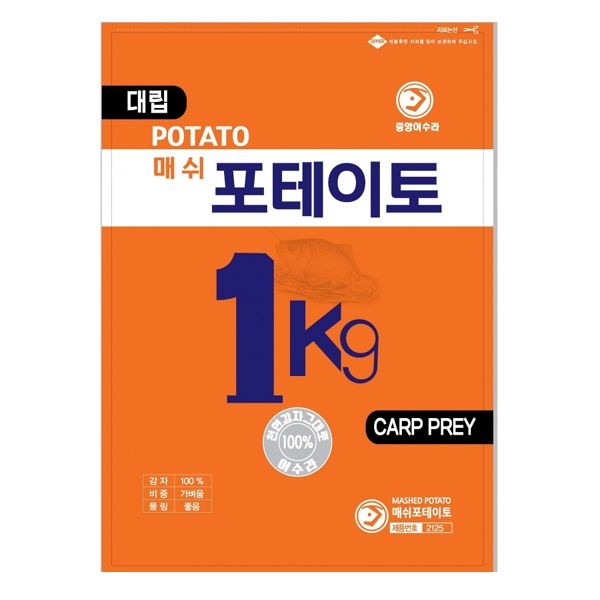 상품상세참조 중앙어수라 매쉬포테이토 대용량 1k  부더운입자로 다른떡밥과도 호완성이좋습니다