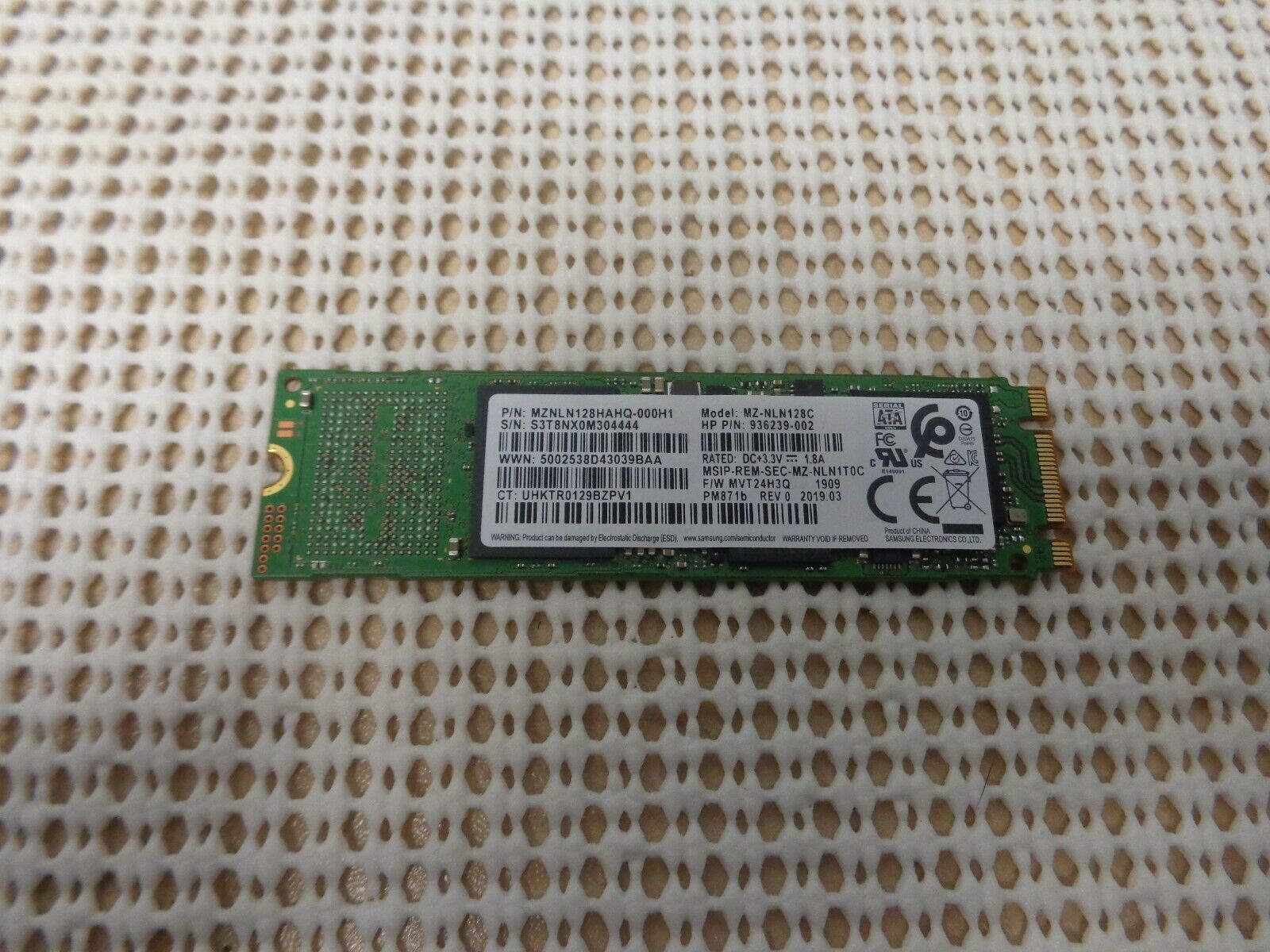 HP L25981-001 MZ-NLN128C HP SSD [반값할인 오픈박스] [정품] 128GB 14-CF 14-CF0006DX (CA22)